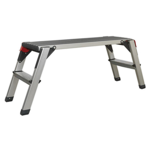 Sealey APS2 Aluminium Folding Platform 2-Tread EN 131-4 Sealey