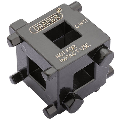 Draper 52334 Brake Caliper Wind Back Cube 3/8" Sq. Dr. Draper
