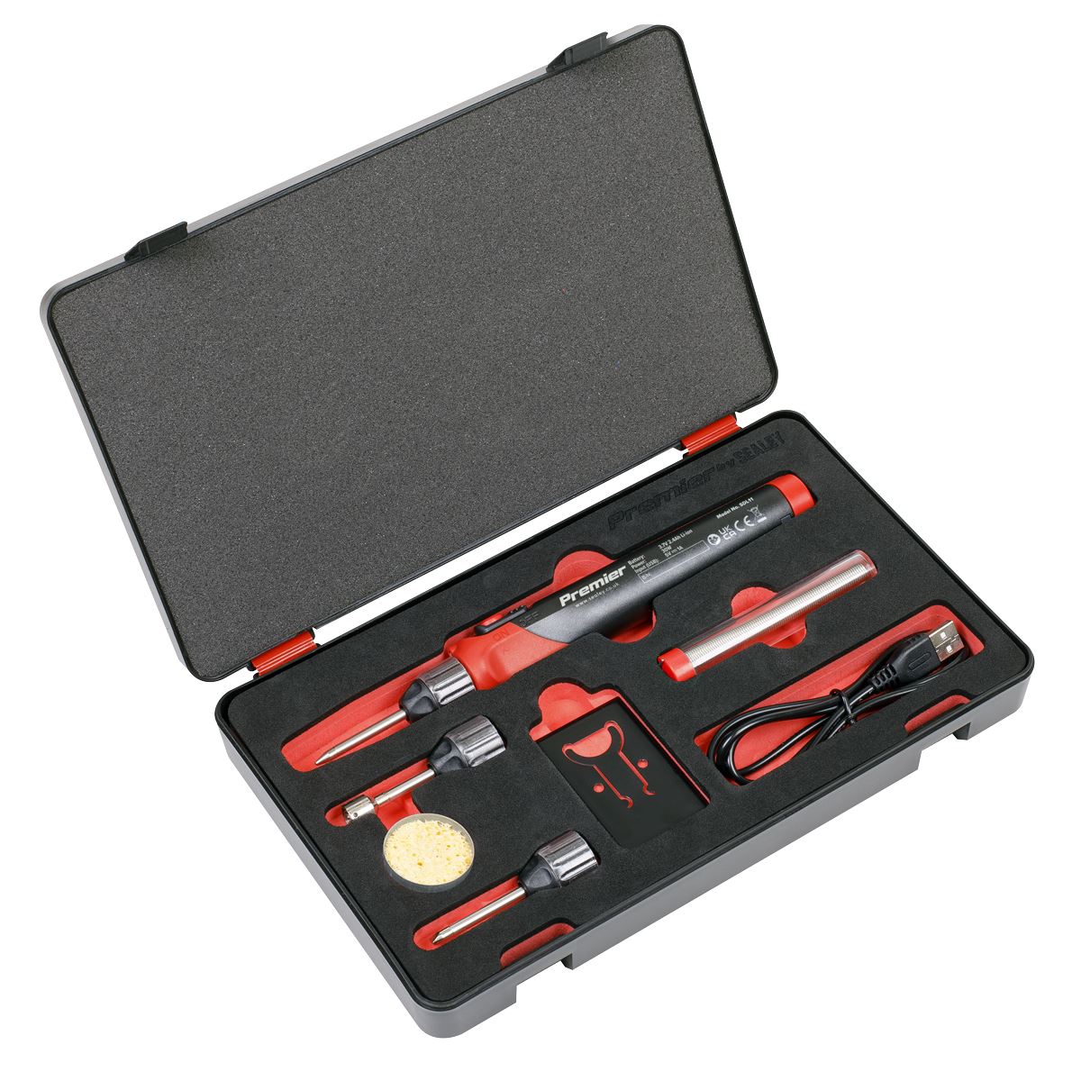 Sealey SDL11 Rechargeable Soldering Iron Kit 30W Sealey