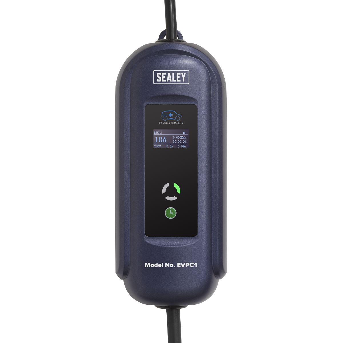 Sealey EVPC1 Portable EV Charger Type 1 to UK 10A (2.3KW) 5m Cable Sealey