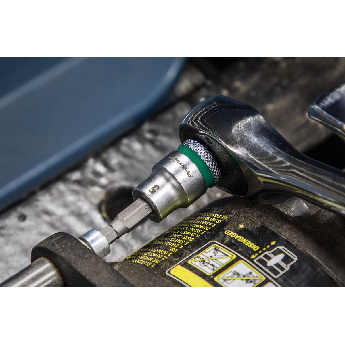 Sealey AK6250 Hex Socket Bit Set 9pc 3/8"Sq Drive  - Premier Platinum Sealey