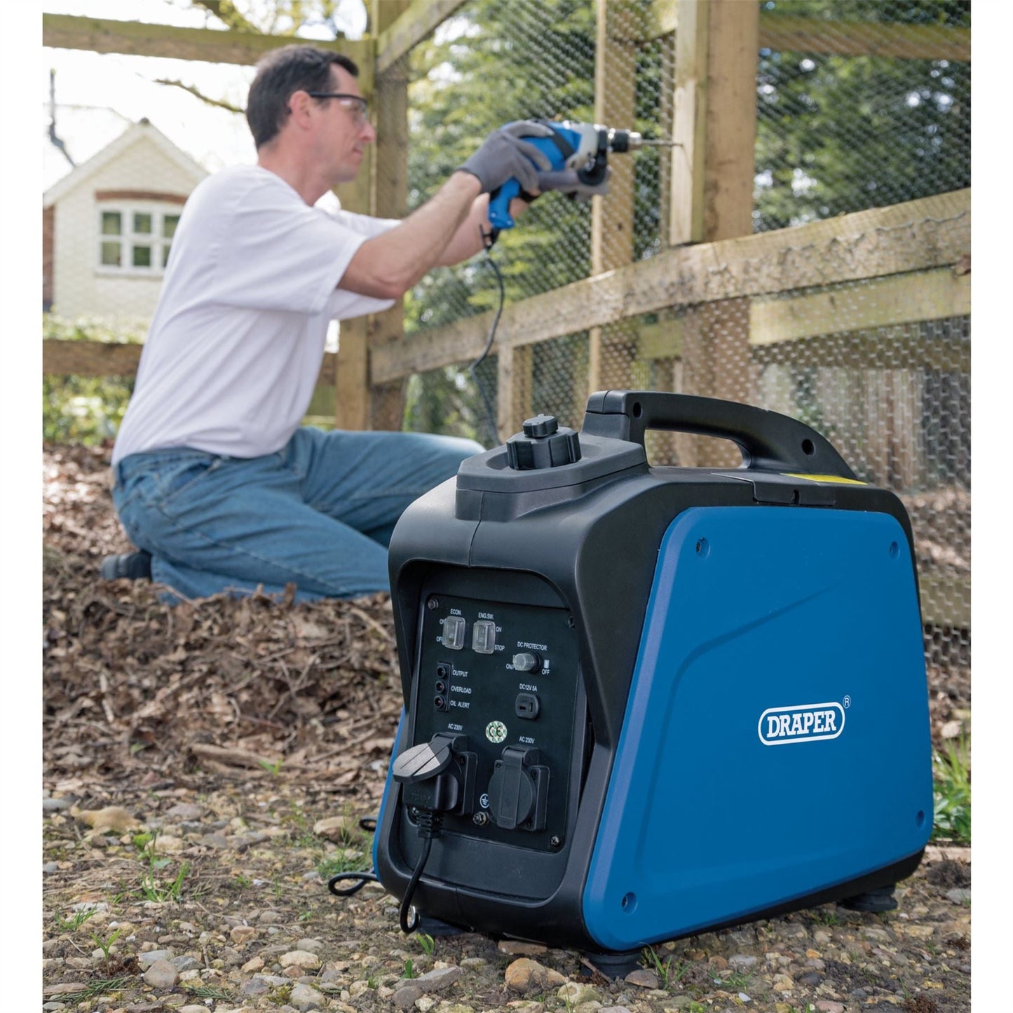 Draper 80956 Petrol Inverter Generator 1700W Draper