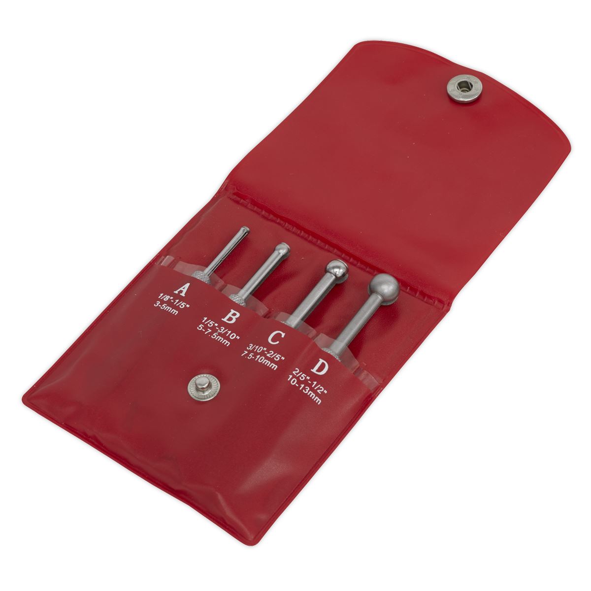 Sealey AK10116 Small Hole Gauge Set 4pc Sealey