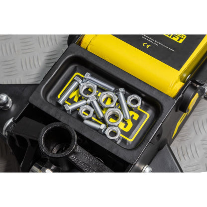 Sealey 3040AY Premier Low Profile Trolley Jack with Rocket Lift 3 Tonne - Yellow Sealey