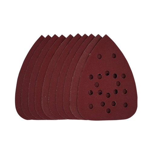 Draper 43387 Detail Sanding Sheets with Hook and Loop 140mm 240 Grit SSD3 Pack of 10 Draper