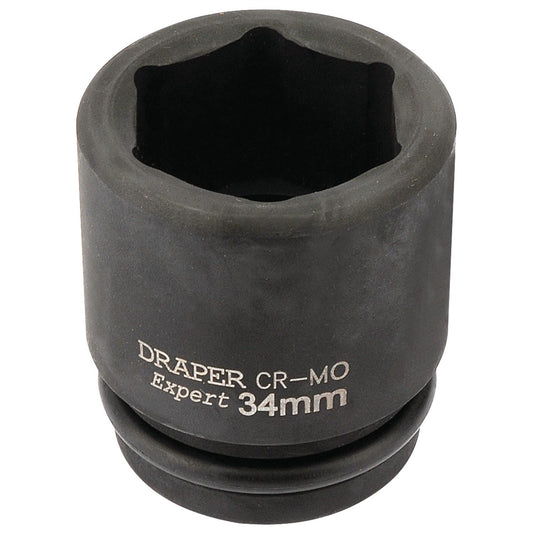 Draper 93267 Expert HI-TORQ® 6 Point Impact Socket 3/4" Sq. Dr. 34mm Draper