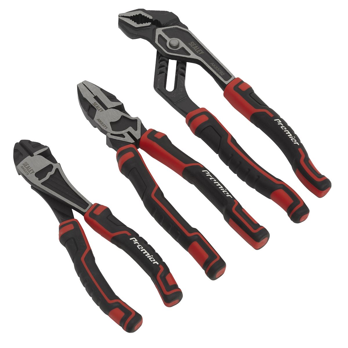 Sealey AK8377 Pliers Set High Leverage 3pc Sealey