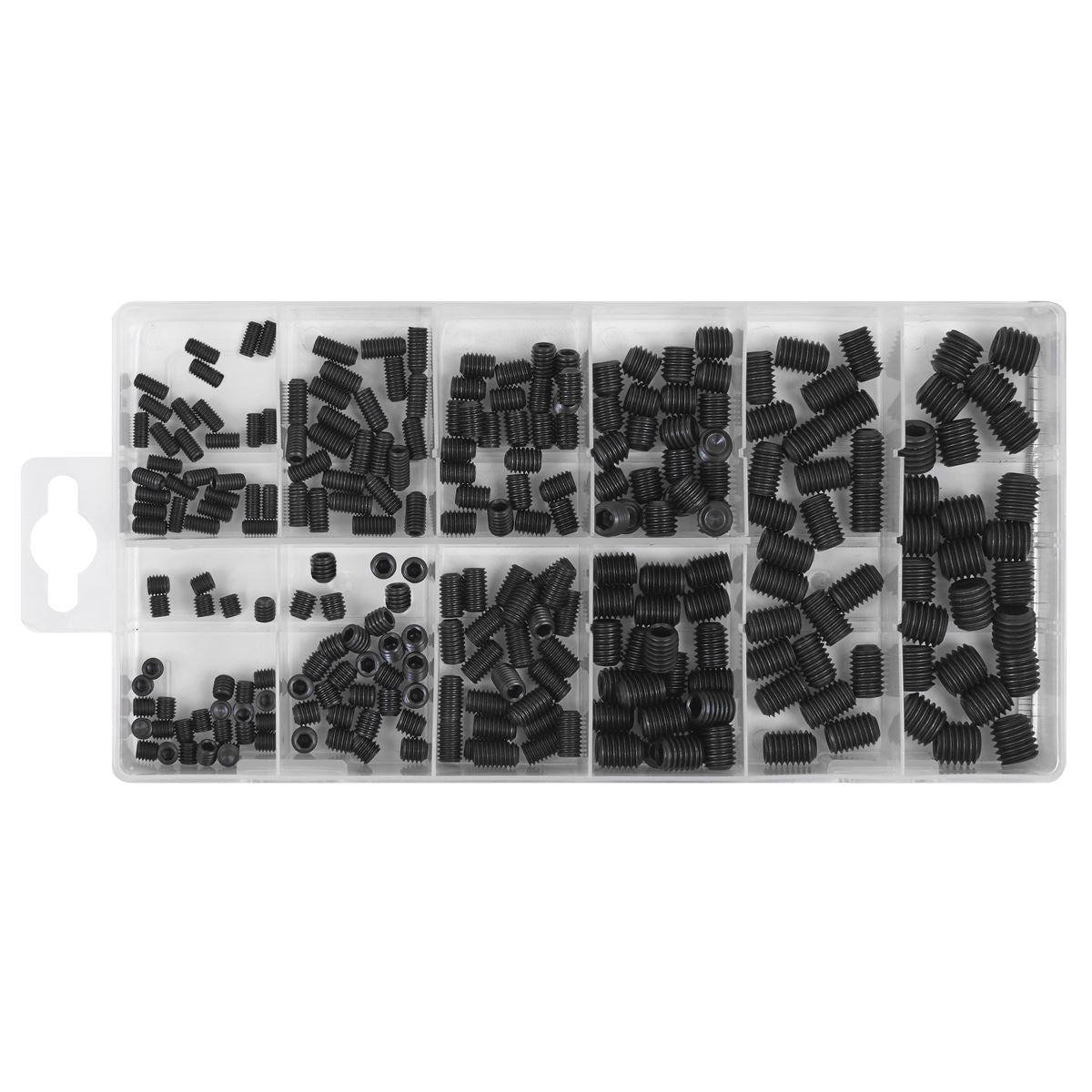 Sealey AB045GS Grub Screw Assortment 250pc DIN 916 M4-M10 Metric Sealey