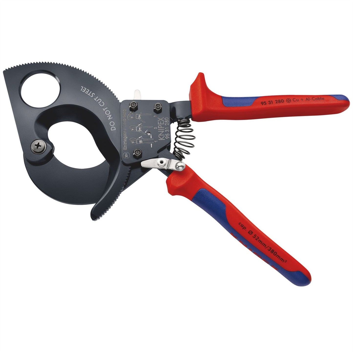 Knipex 18557 95 31 280 Ratchet Action Cable Cutter 280mm Knipex