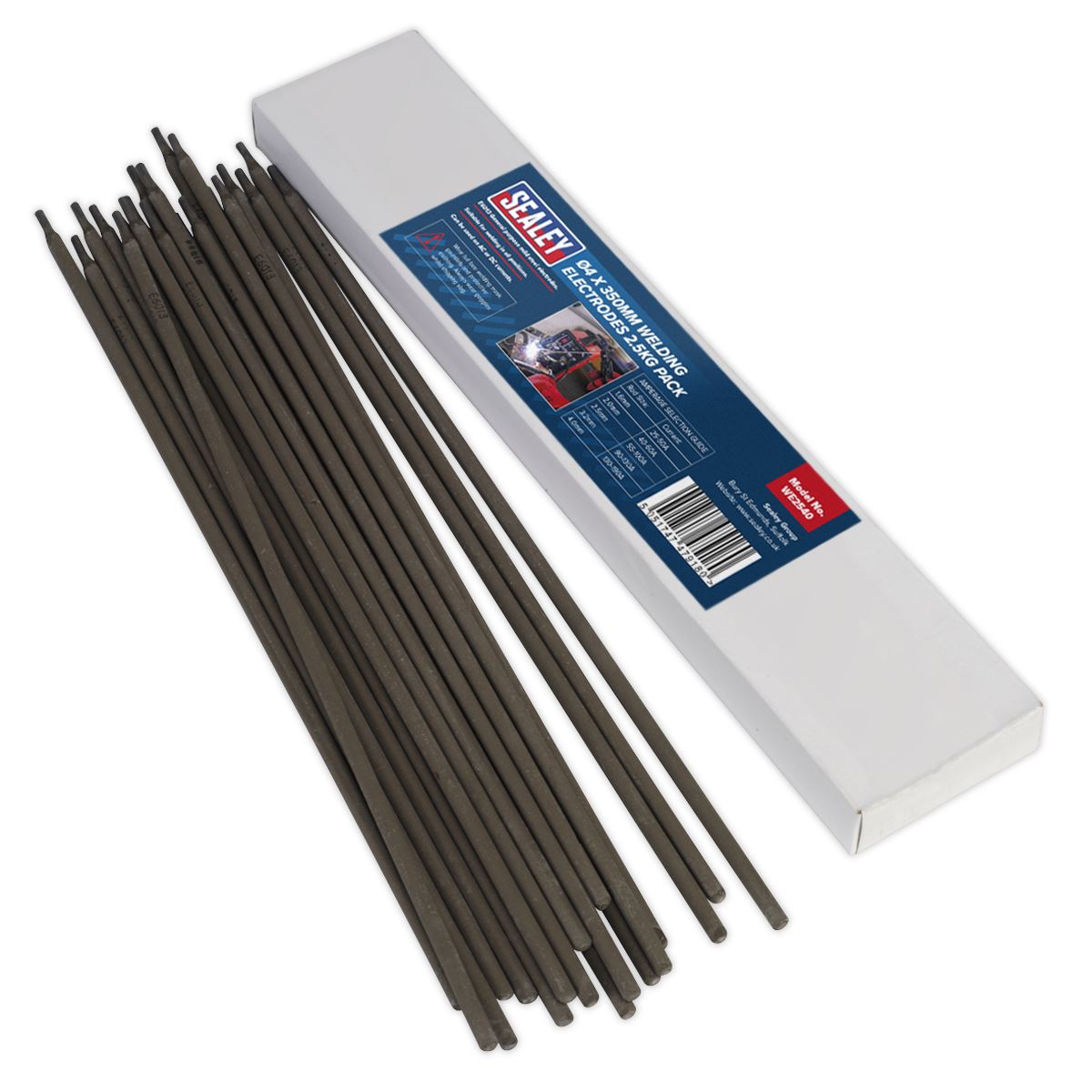 Sealey WE2540 Welding Electrodes Ø4 x 350mm 2.5kg Pack Sealey
