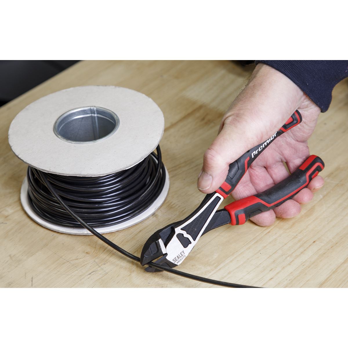 Sealey AK8375 Side Cutters High Leverage 190mm Heavy-Duty Sealey