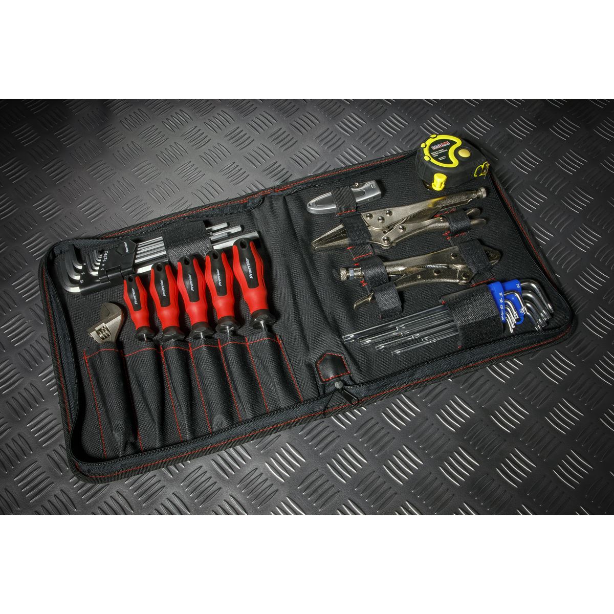 Sealey SMC43 Zipped Tool Pouch 6-Pocket Sealey