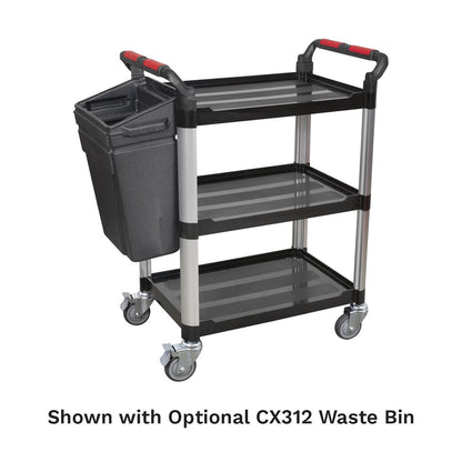 Sealey CX309 Workshop Trolley 3-Level Composite - 3 Wall Sealey
