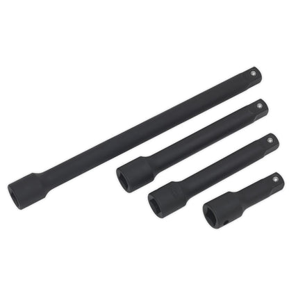 Sealey AK5513 Impact Extension Bar Set 4pc 1/2"Sq Drive Sealey