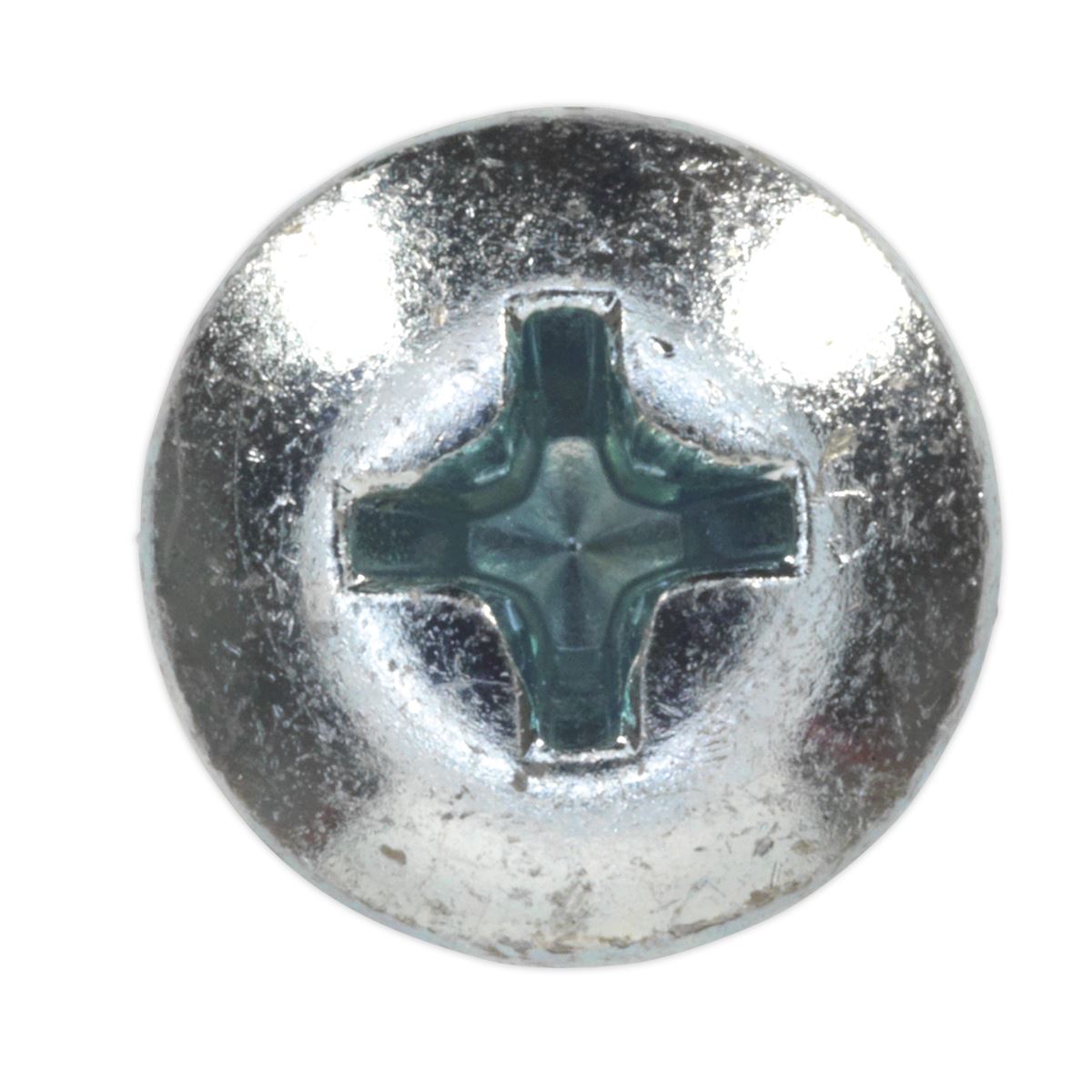 Sealey SDPH4219 Self-Drilling Screw 4.2 x 19mm Pan Head Phillips Zinc Pack of 100 Sealey