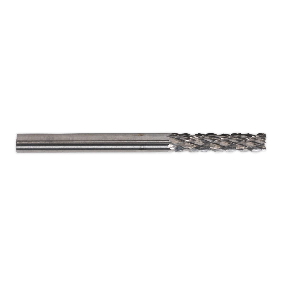 Sealey MCB003 Micro Carbide Burr Cylinder with End Cutter 3mm Pack of 3 Sealey