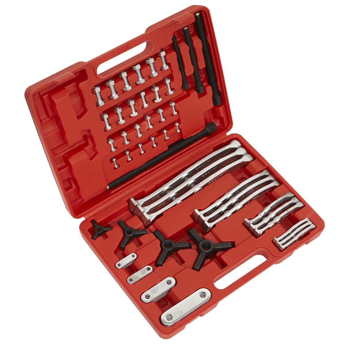 Sealey AK79 Gear Reversible Puller Set 4pc Triple Leg Sealey