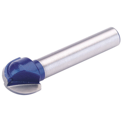 Draper 75345 TCT Router Bit 1/4" Core Box 12.7 x 6.35mm Radius Draper