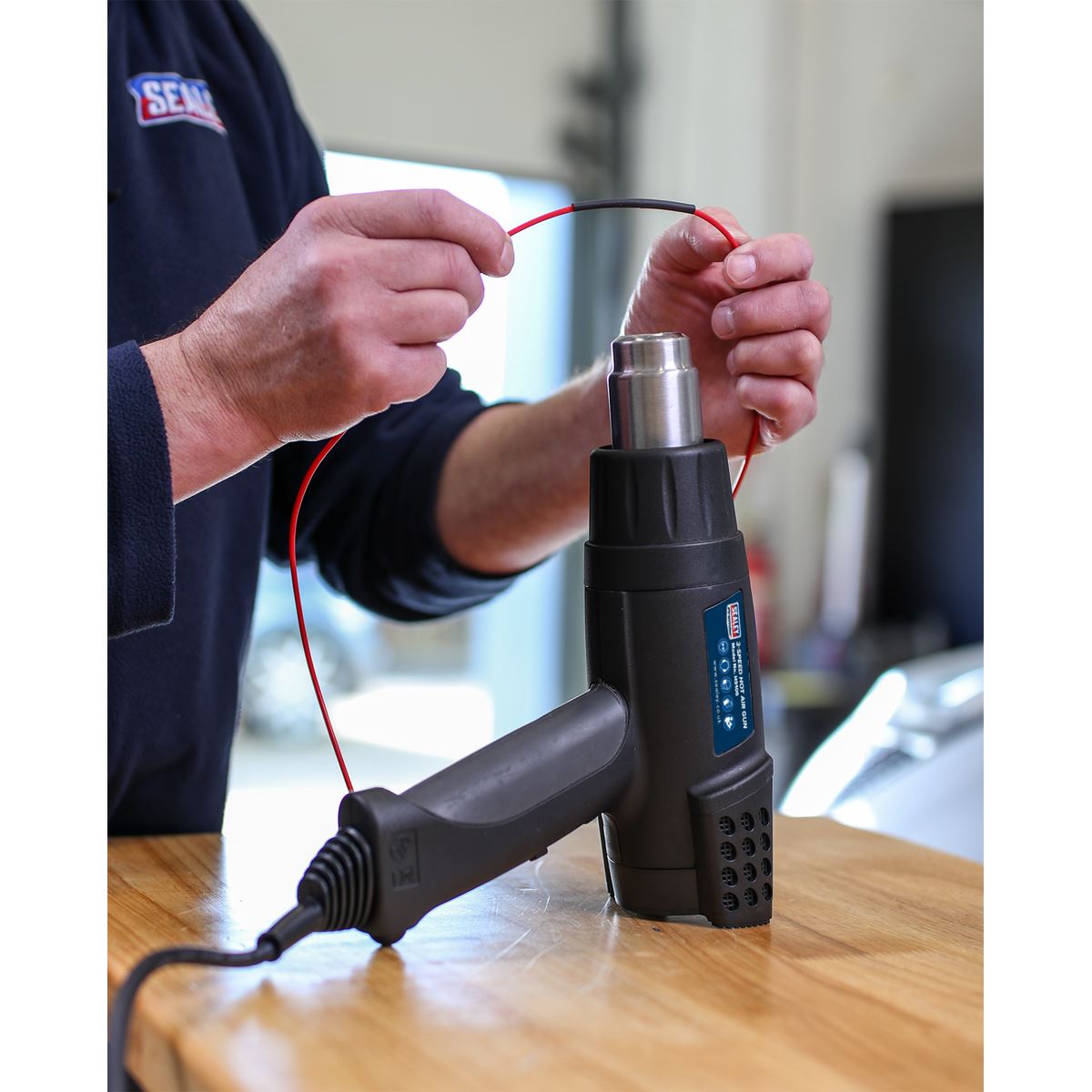 Sealey HS100 Hot Air Gun 1800W 3-Speed 50/420/650ºC Sealey