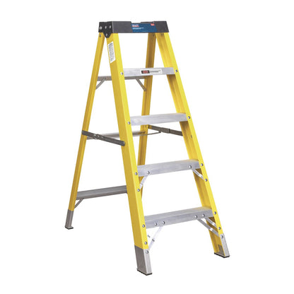 Sealey FSL5 Fibreglass Step Ladder 4-Tread EN 131 Sealey