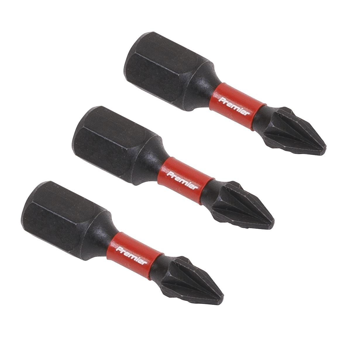 Sealey AK8207 Pozi #1 Impact Power Tool Bits 25mm - 3pc Sealey