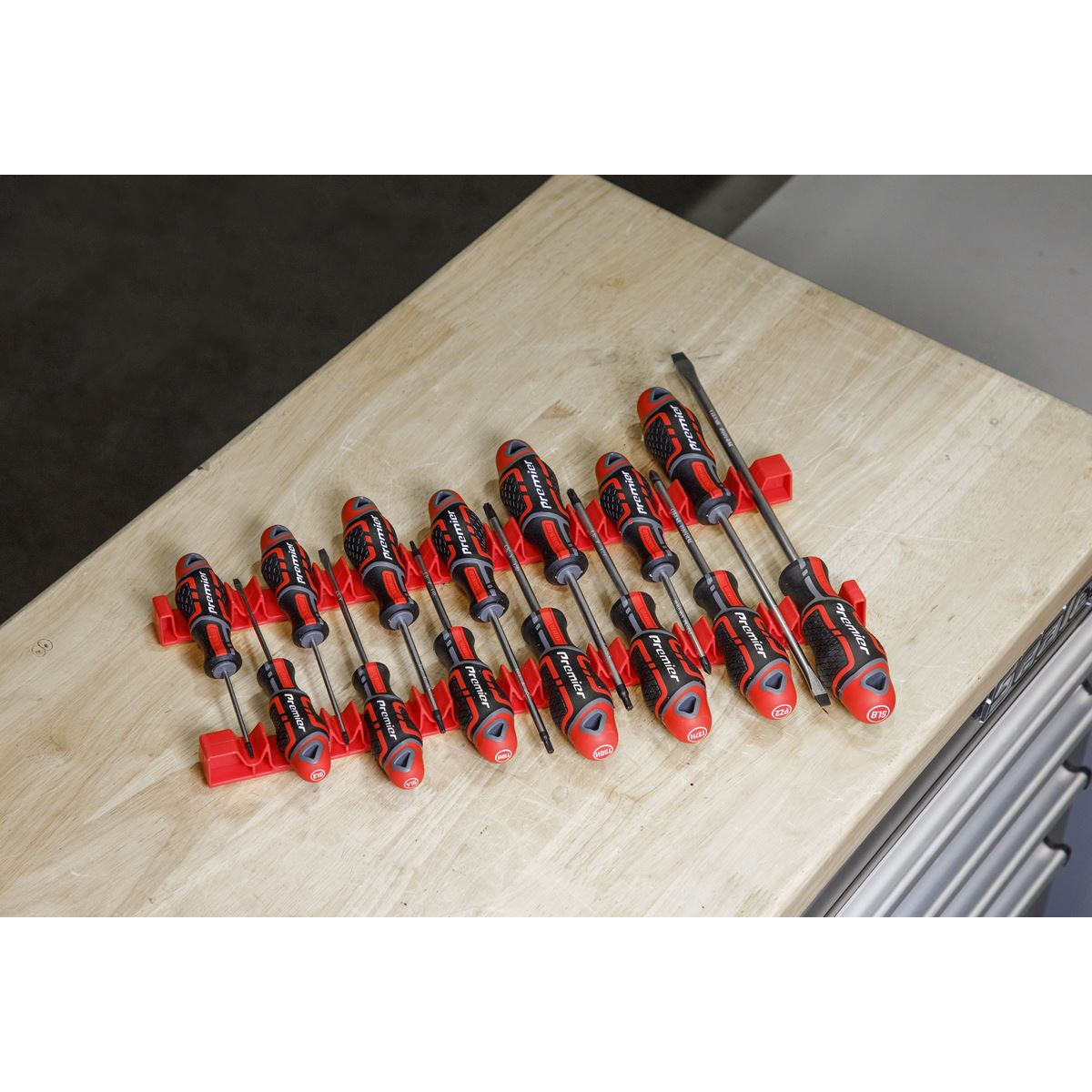 Sealey SR01 Screwdriver Rack 2pc Sealey
