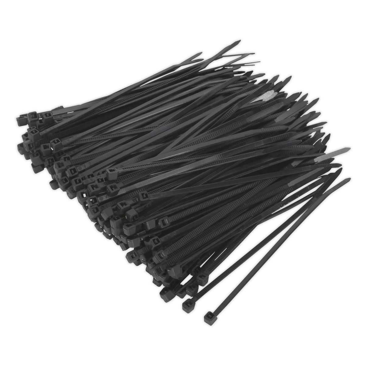 Sealey CT10025P200 Cable Tie 100 x 2.5mm Black Pack of 200 Sealey