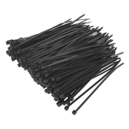 Sealey CT10025P200 Cable Tie 100 x 2.5mm Black Pack of 200 Sealey