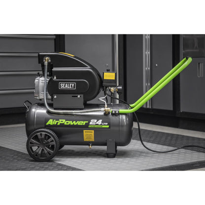 Sealey SAC2420E Air Compressor 24L Direct Drive 2hp Sealey