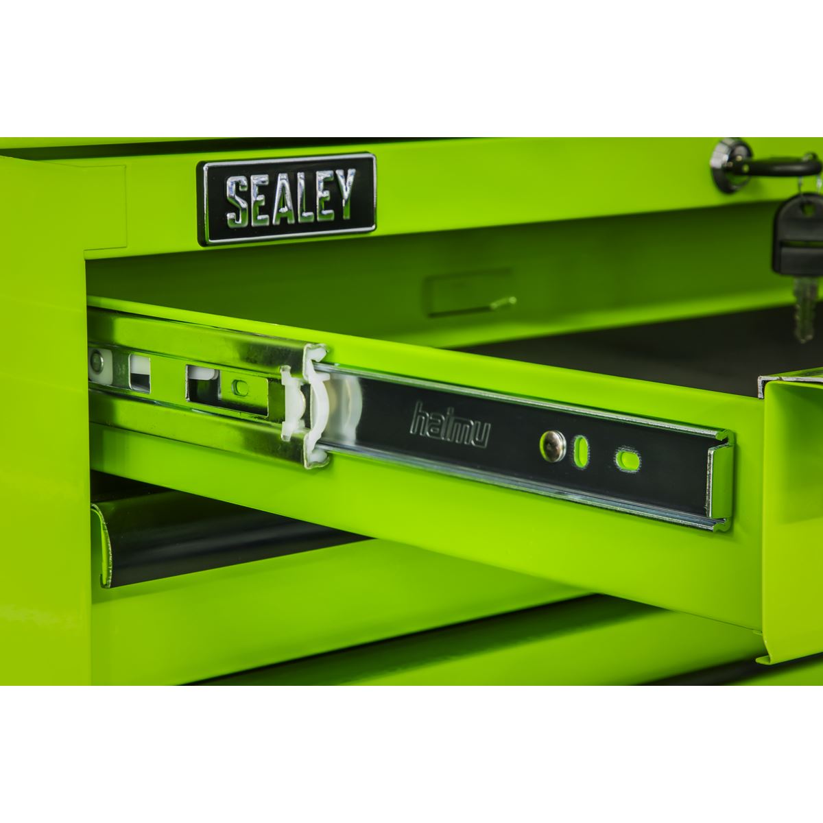 Sealey AP26029THV Mid-Box Tool Chest 2 Drawer with Ball-Bearing Slides - Green/Black Sealey