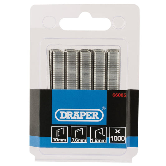 Draper 66085 Staples 10mm Pack of 1000 Draper