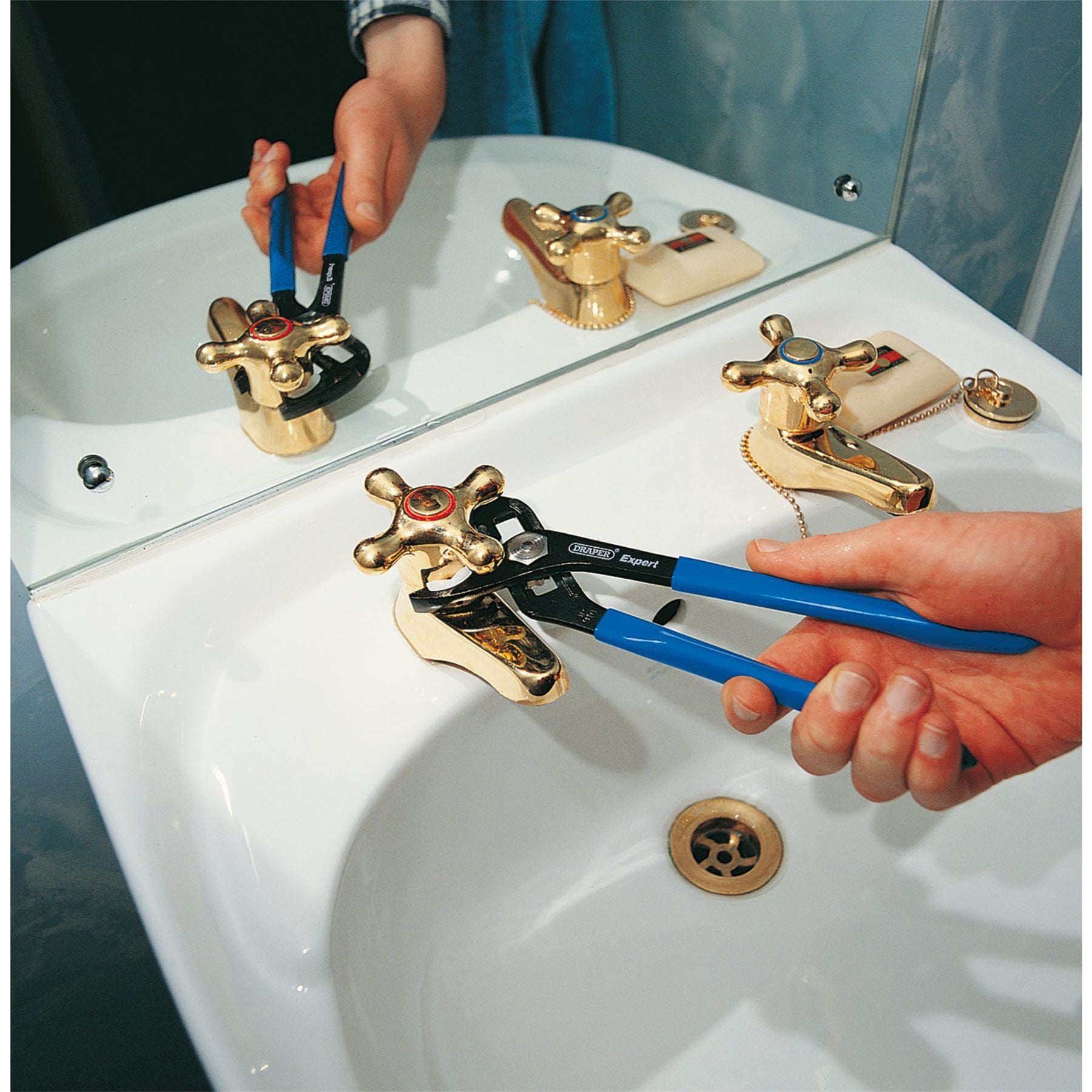 Draper 19207 Water Pump Plier with Soft Jaws 245mm Draper