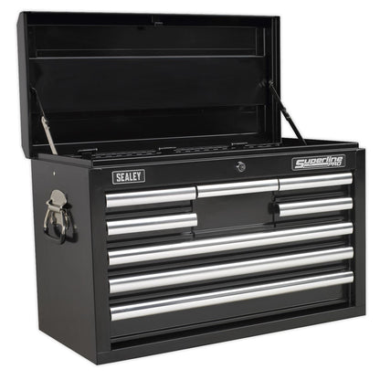 Sealey AP33089B Topchest 8 Drawer with Ball-Bearing Slides - Black Sealey