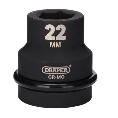 Draper 05103 Hi-TORQ® Impact Socket 1" Sq. Dr. 22mm Draper