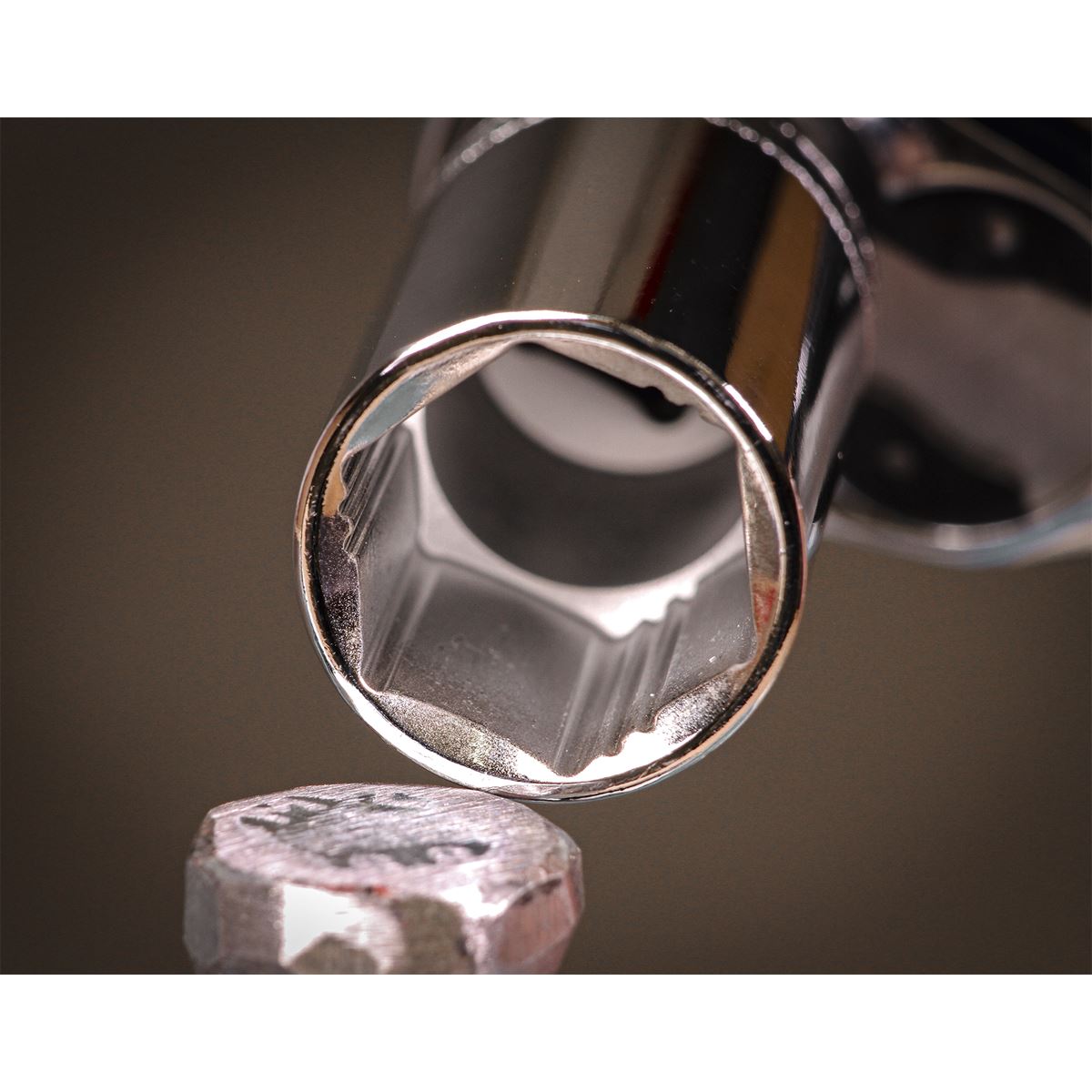 Sealey AK2744 Socket Set 12pc 3/8"Sq Drive Deep Lock-On™ 6pt Metric Sealey