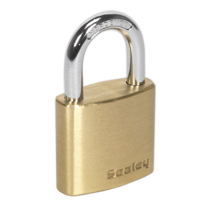 Sealey PL100 Brass Body Padlock 30mm Sealey