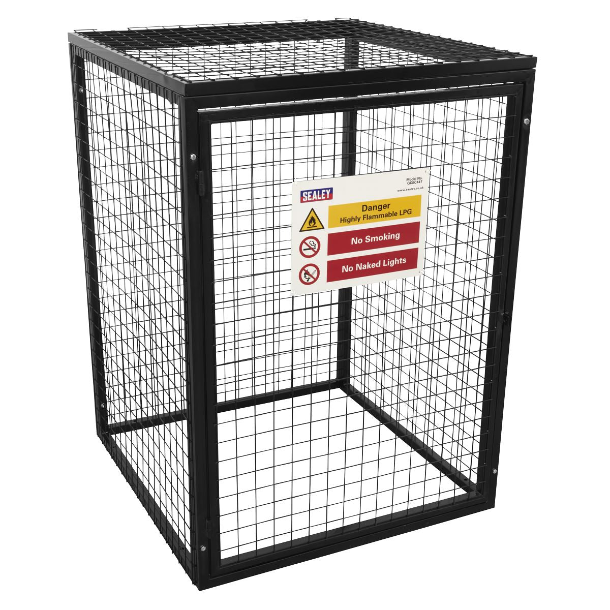 Sealey GCSC447 Safety Cage - 4 x 47kg Gas Cylinders Sealey