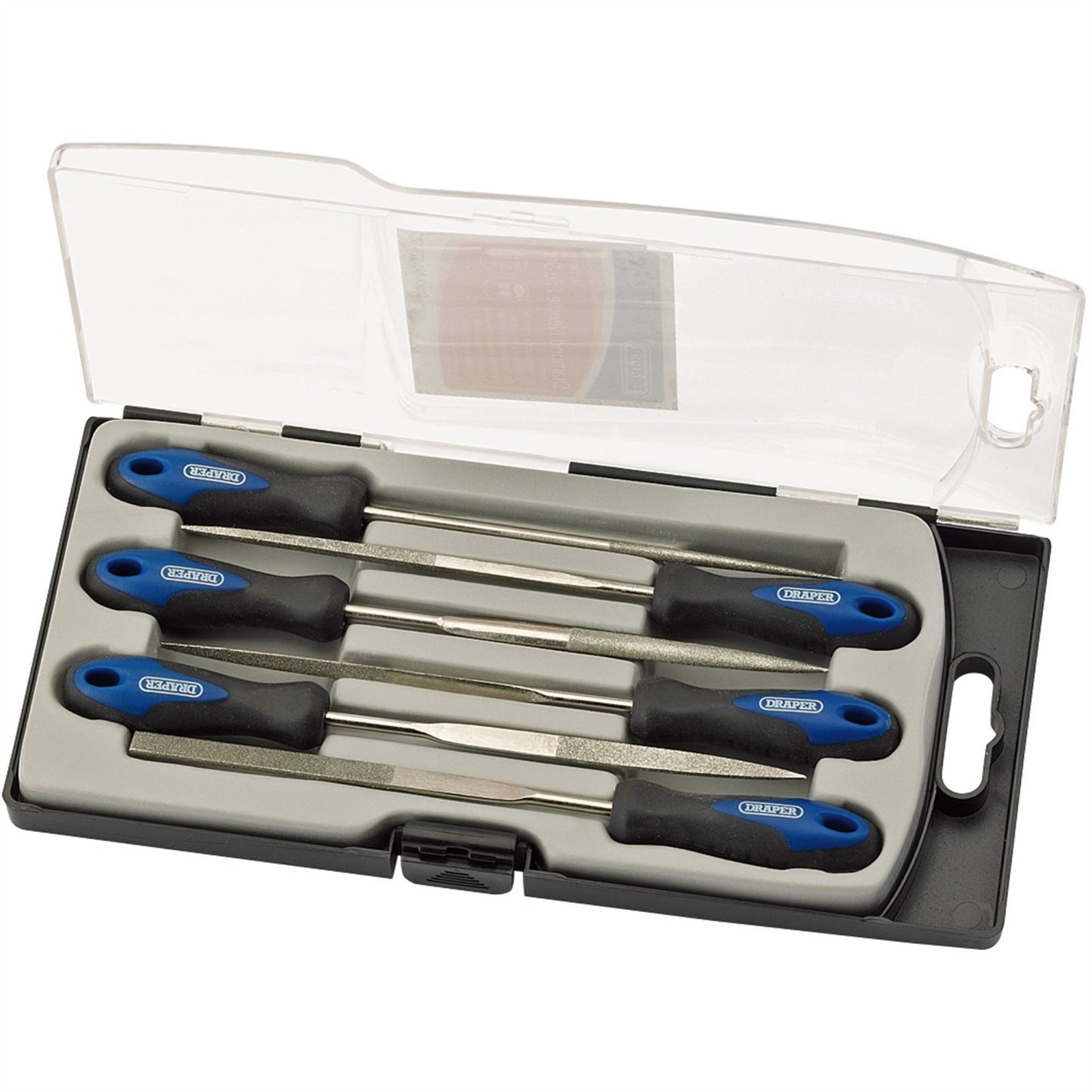 Draper 47817 Soft Grip Diamond Needle File Set 150mm 6 Piece Draper