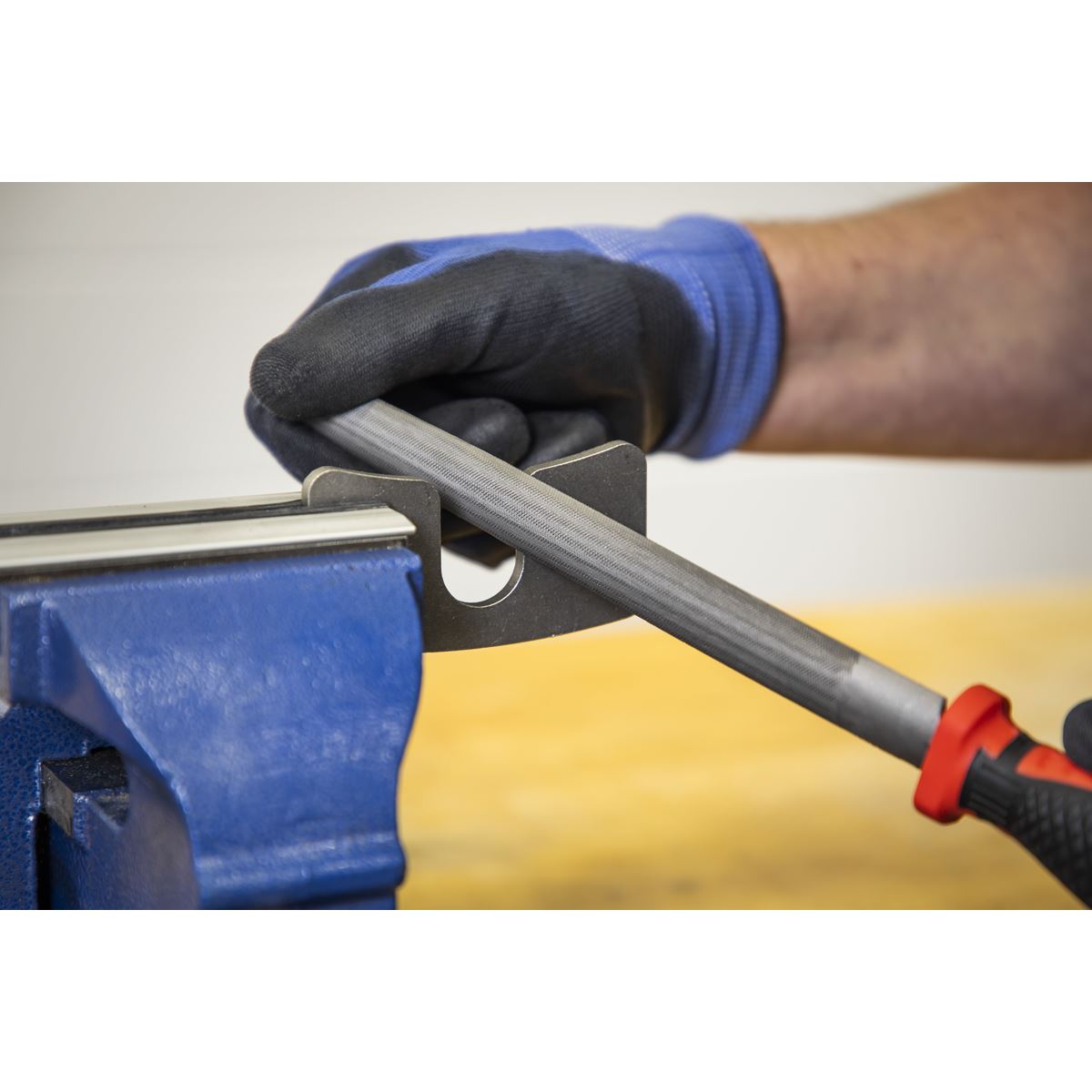 Sealey AK5861 Smooth Cut Half-Round Engineer's File 200mm Sealey