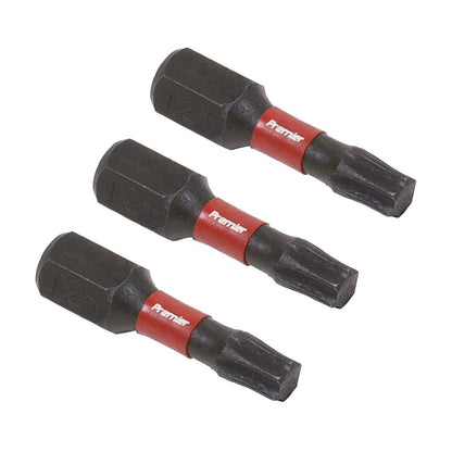 Sealey AK8218 TRX-Star* T25 Impact Power Tool Bits 25mm - 3pc Sealey