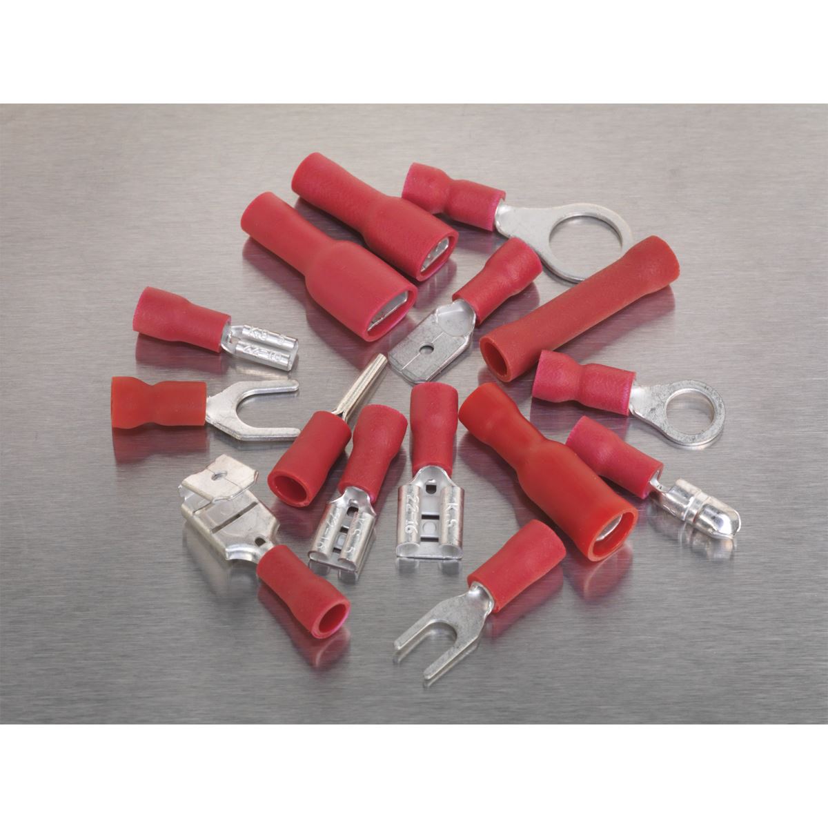 Sealey AB039RT Crimp Terminal Assortment 260pc Red Sealey