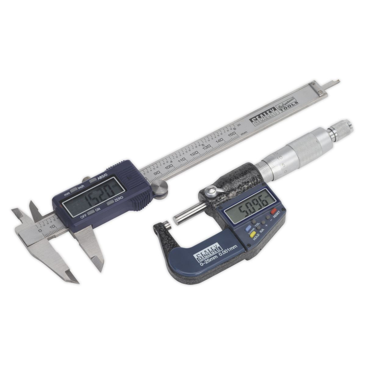 Sealey AK9637D Digital Measuring Set 2pc Sealey