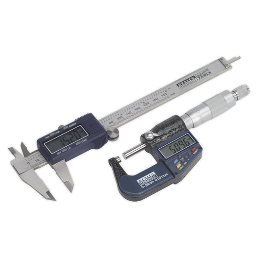 Sealey AK9637D Digital Measuring Set 2pc Sealey