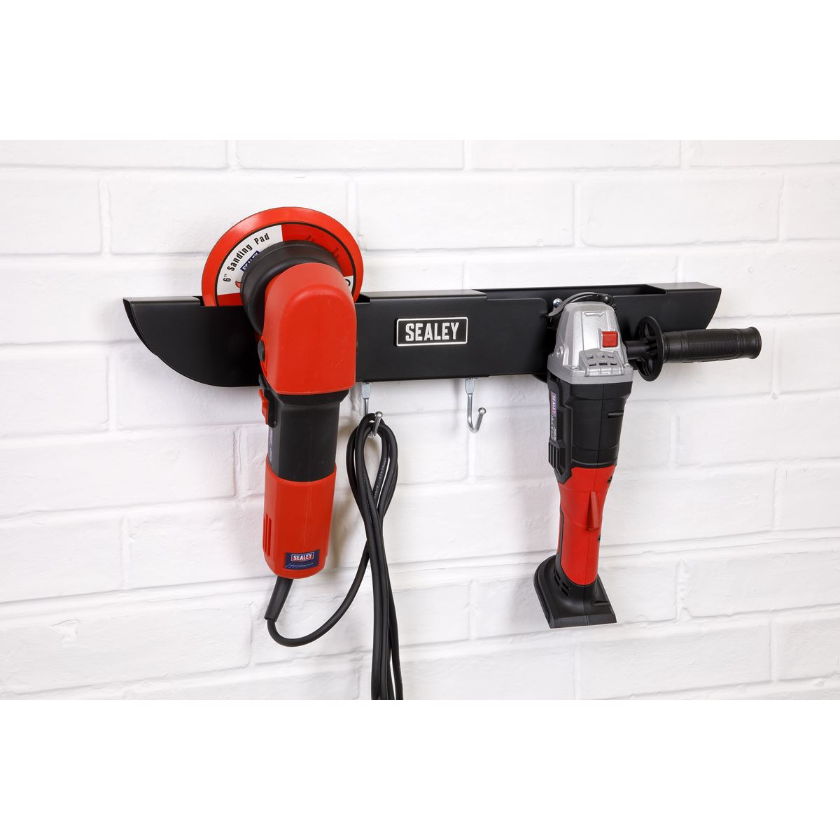 Sealey AGSR2 Angle Grinder Storage Rack 2-Bay Sealey