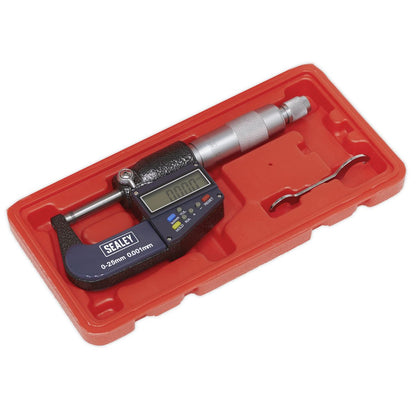 Sealey AK9635D Digital External Micrometer 0-25mm(0-1") Sealey