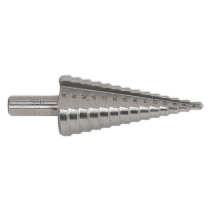 Sealey AK4745 HSS 4341 Step Drill Bit 4-30mm Double Flute Sealey