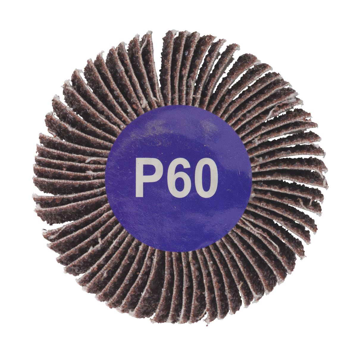 Sealey FW603060 Flap Wheel Ø60 x 30mm 60Grit 6mm Shaft Sealey