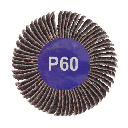 Sealey FW603060 Flap Wheel Ø60 x 30mm 60Grit 6mm Shaft Sealey