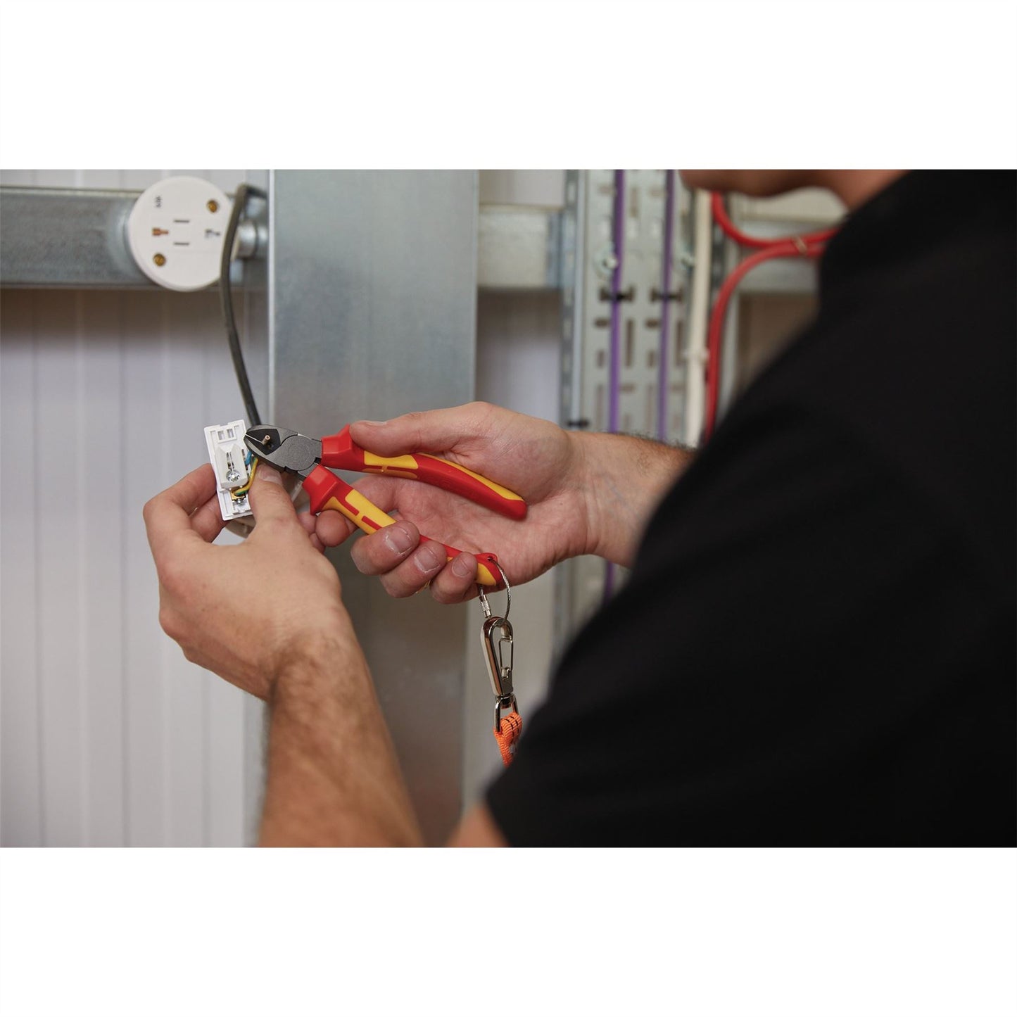 Draper 99056 XP1000® VDE Side Cutter/Stripper 160mm Tethered Draper