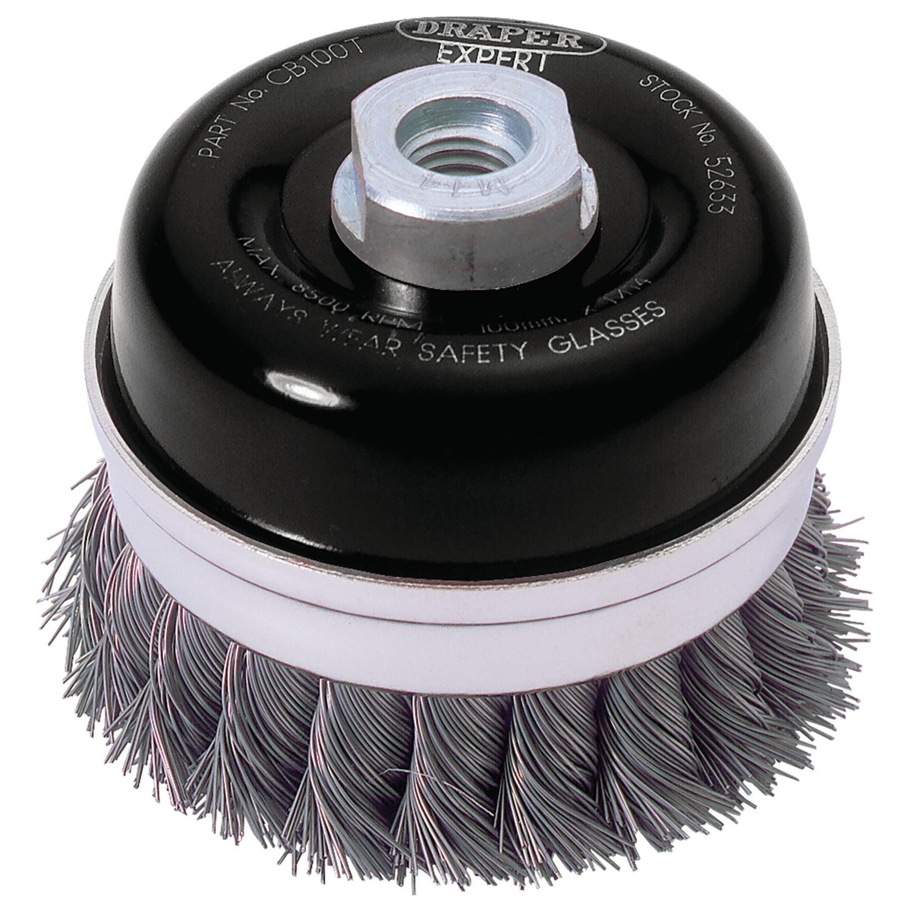 Draper 52633 Expert Steel Twist Knot Wire Cup Brush 100mm M14 Draper